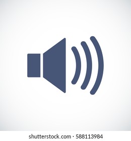 Mute sound icon, vector illustration. Flat design eps 10