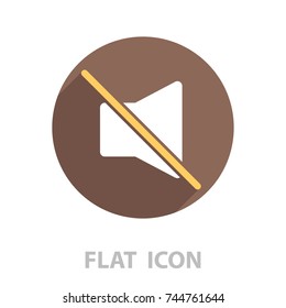 Mute sound icon. vector illustration