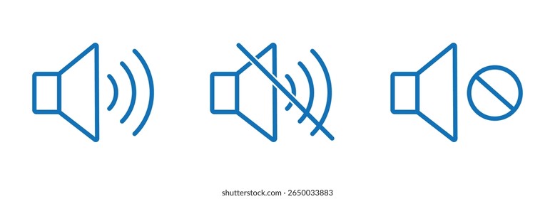  Stummschalten des Soundsymbols. Symbol für Lautstärke.