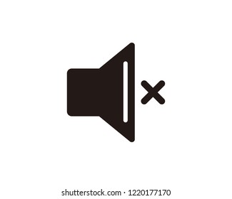 Mute speaker icon