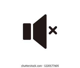 Mute speaker icon