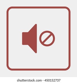 Mute speaker icon.