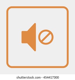 Mute speaker icon.