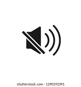 Mute speaker icon graphic design template vector isolated