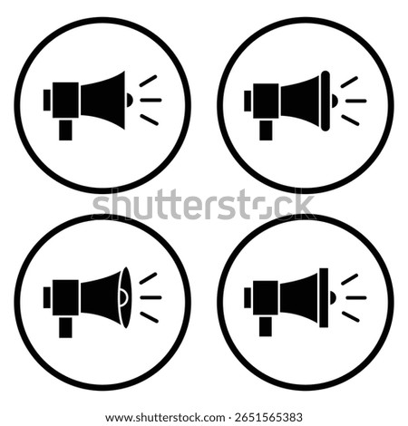 Mute Speaker Icon vector art design. Sound icon. Volume mute sign. Audio speaker mute volume vector set. Speaker icon vector design. Sound icon, volume symbol, speaker sign, audio control  set. 