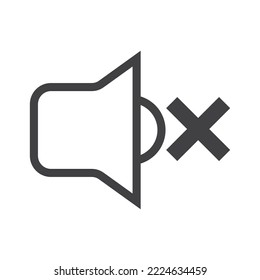 mute speaker icon vector illustration