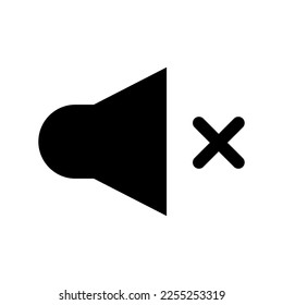 Mute Speaker Icon Vector Symbol Design Illustration