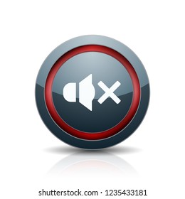 Mute Speaker sound button illustration