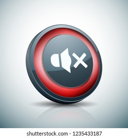 Mute Speaker sound button illustration
