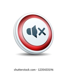Mute Speaker sound button illustration