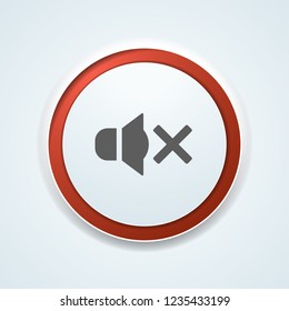 Mute Speaker sound button illustration
