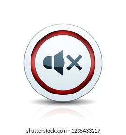 Mute Speaker sound button illustration