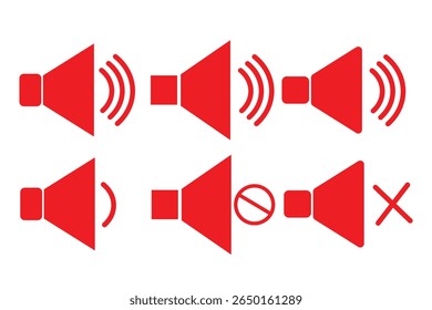 Mute Speaker Symbol Of Interface With A Cross Vector 