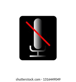 Mute vector icon