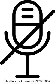 Mute Vector Icon Design Illustration