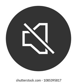 mute vector icon, loudspeaker sign