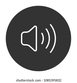 mute vector icon, loudspeaker sign