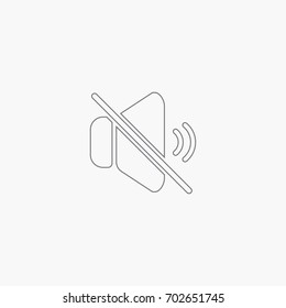 Mute volume control icon