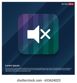 Mute volume Icon