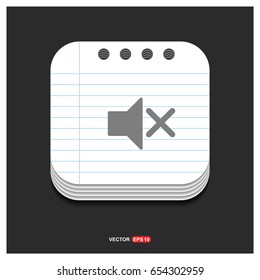 Mute volume Icon