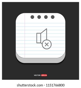 Mute volume Icon - Free vector icon