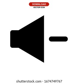 mute volume icon or logo isolated sign symbol vector illustration - high quality black style vector icons
