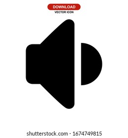 mute volume icon or logo isolated sign symbol vector illustration - high quality black style vector icons
