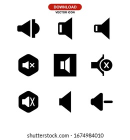 mute volume icon or logo isolated sign symbol vector illustration - Collection of high quality black style vector icons
