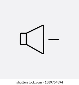 mute volume icon sign signifier vector