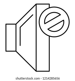 mute volume line icon