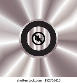 mute volume silver button for use
