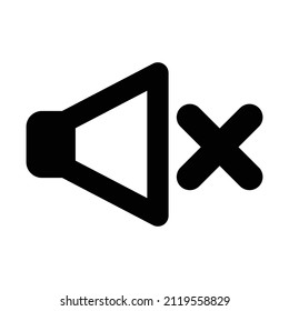 Mute Volume Vector icon which is suitable for commercial work and easily modify or edit it

