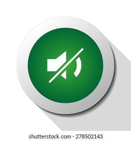 Mute, web icon. Vector design