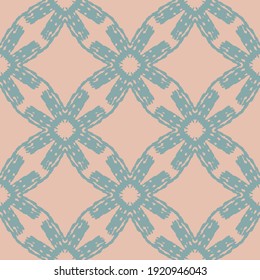 Muted blue and pink seamless vector pattern. Abstract surface print design for fabrics, stationery, scrapbook paper, gift wrap, textiles, backgrounds, and packaging.