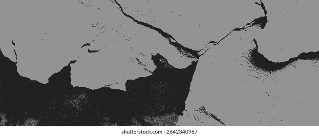 Os tons de cinza e preto suavizados se entrelaçam, criando uma paisagem abstrata que apresenta linhas nítidas e bordas suaves. A interação das sombras acrescenta profundidade e intriga, convidando à interpretação.