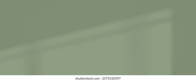 Muted green shadow background with a soft, blurred texture. The background features a subtle gradient. Green background with a calm, serene feel. Minimal soft shadow background vector