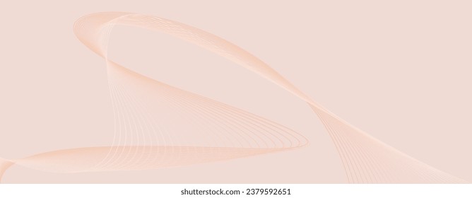 Muted light peach background with lines. Fashionable set of minimalistic covers. Minimal wall art.