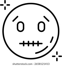 Muted Line vector Icon Design