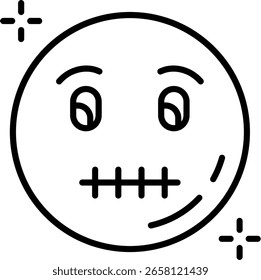 Muted Line vector Icon Design
