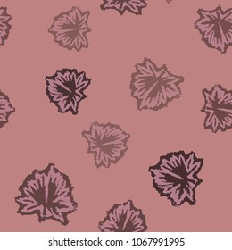 muted pink background and lilac flowers, suitable for children's clothing