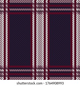 Muted tartan Scottish seamless pattern in red, dark blue and white colors, texture for tartan, plaid, tablecloths, clothes, bedding, blankets and other textile