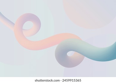 Muted tones twist in delightful gradients, crafting a serene digital art piece with flowing shapes and a calming background ambiance