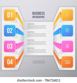 Muticolor Business Infographic Template Design