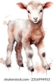 Mutton Aquarell-Illustration. Handgezeichnet Unterwasserelement-Design. Künstlerische Vektorgrafik-Design-Element. Illustration für Grußkarten, Druck und andere Design-Projekte.