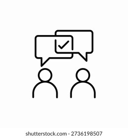 mutual agreement icon sign vector