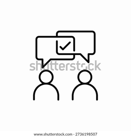 mutual agreement icon sign vector