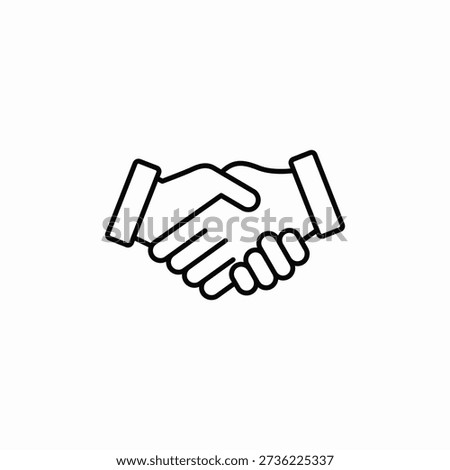 mutual agreement icon sign vector