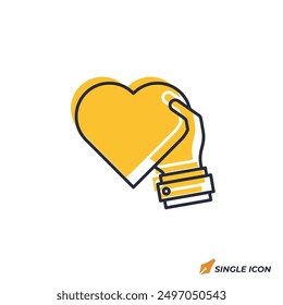 Mutual Assistance icon vector illustration. Mutual Assistance symbol isolated on white background