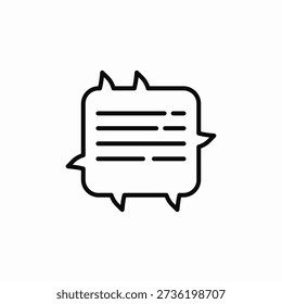 mutual conversation icon sign vector