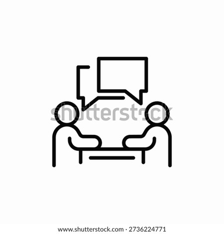 mutual conversation icon sign vector